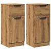 VidaXL Buffets 2 pcs chêne artisanal 30x30x70 cm bois d'ingénierie, armoire, meuble de rangement, organisateur de maison, 856954