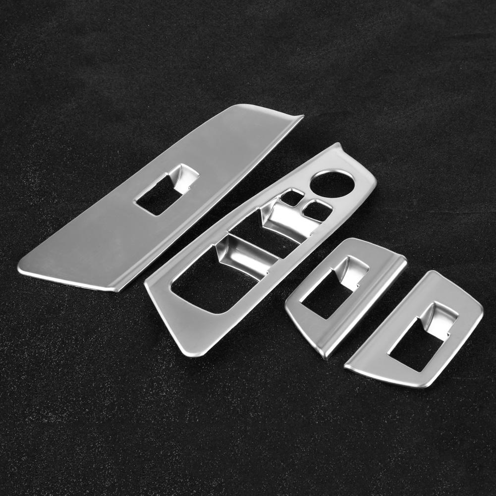 4pcs Car Window Switch Lift Button Frame Cover Trim for BMW 5 Series G30 20172018 (#1)