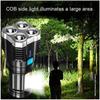 Power High LED Flashlights Camping Torch With 4 Lamp Beads And COB Side Light Rechargeable Portable Hand Lantern 4 Lighting Mode
