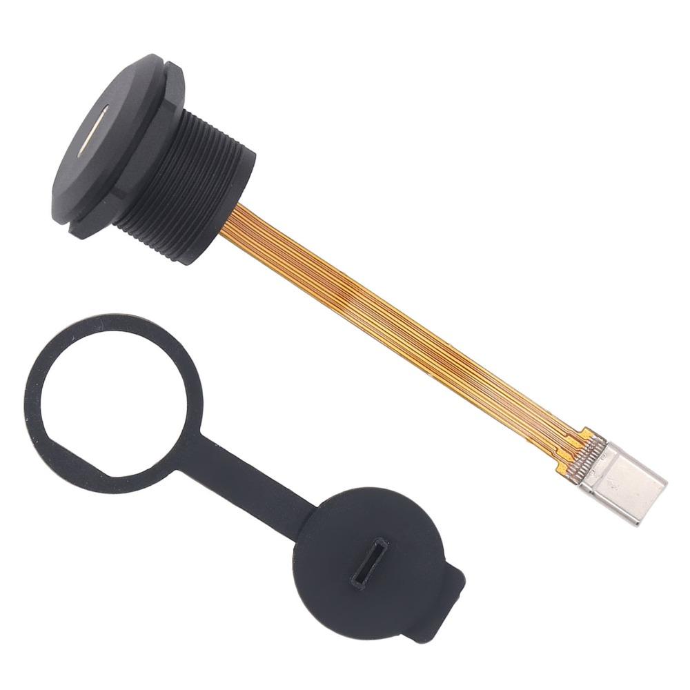 IP67 Waterproof Type C 3.1 Panel Mount Connector FPC Cable Connector  Industrial Automation