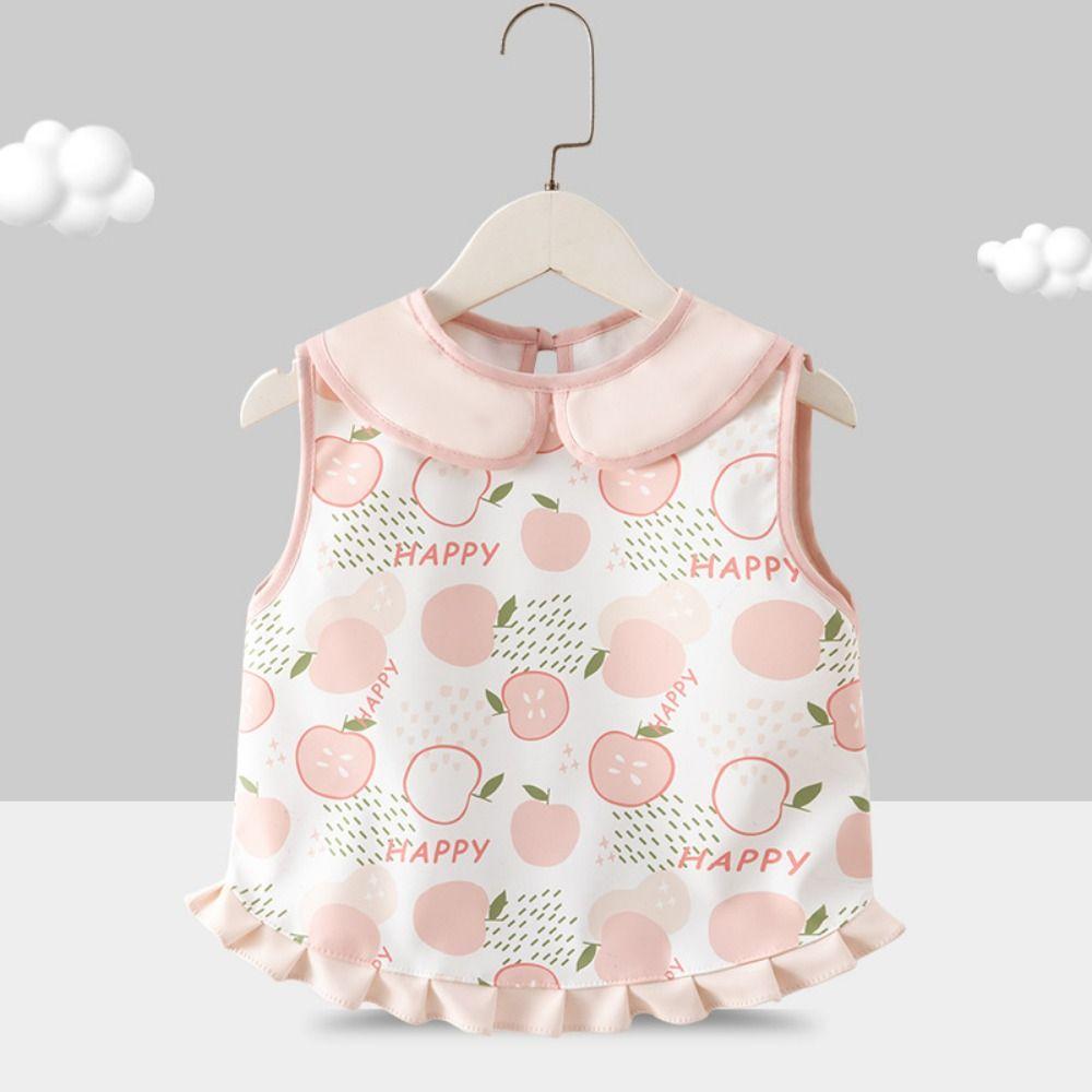 Waterproof Children's Sleeveless Apron Soft Baby Eating Bib Baby's Meal Bib Newborn Use
