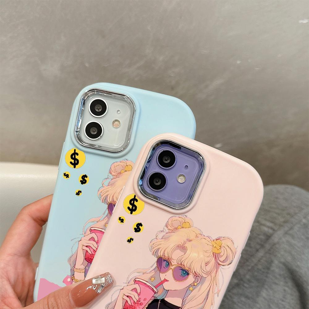 Сплошной цвет с серебряным краем линзы, жирный корпус, мягкий ТПУ, жидкий силиконовый чехол, противоударный чехол для телефона для OPPO Reno Realme OnePlus