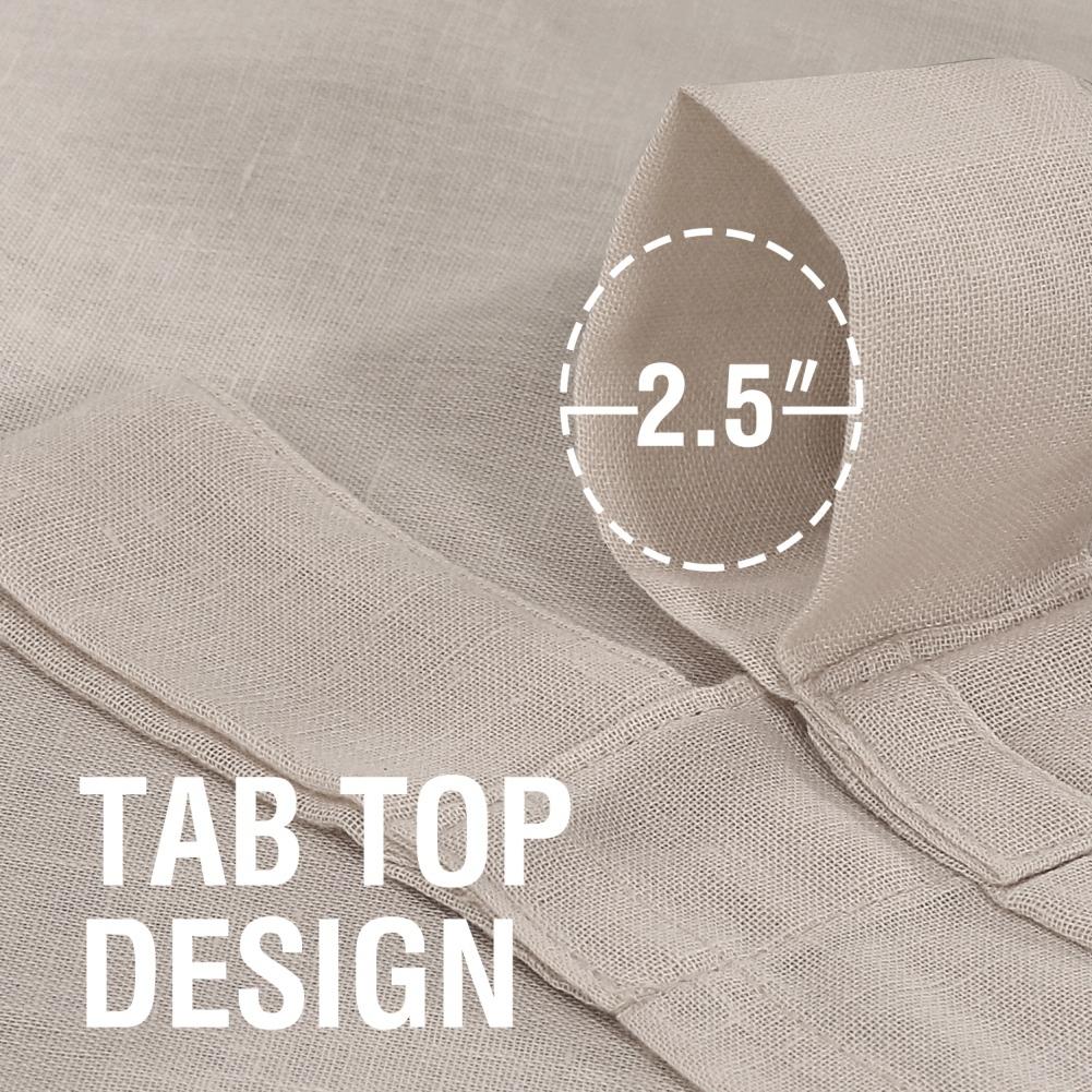 Простые полупрозрачные шторы из натуральной льняной смеси, карнизы для штор, пара декоративных штор для гостиной и спальни