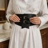 Soft Leather Decorative Buckle Belt Adjustable Fit Punk Corset Belt  Party Outfit