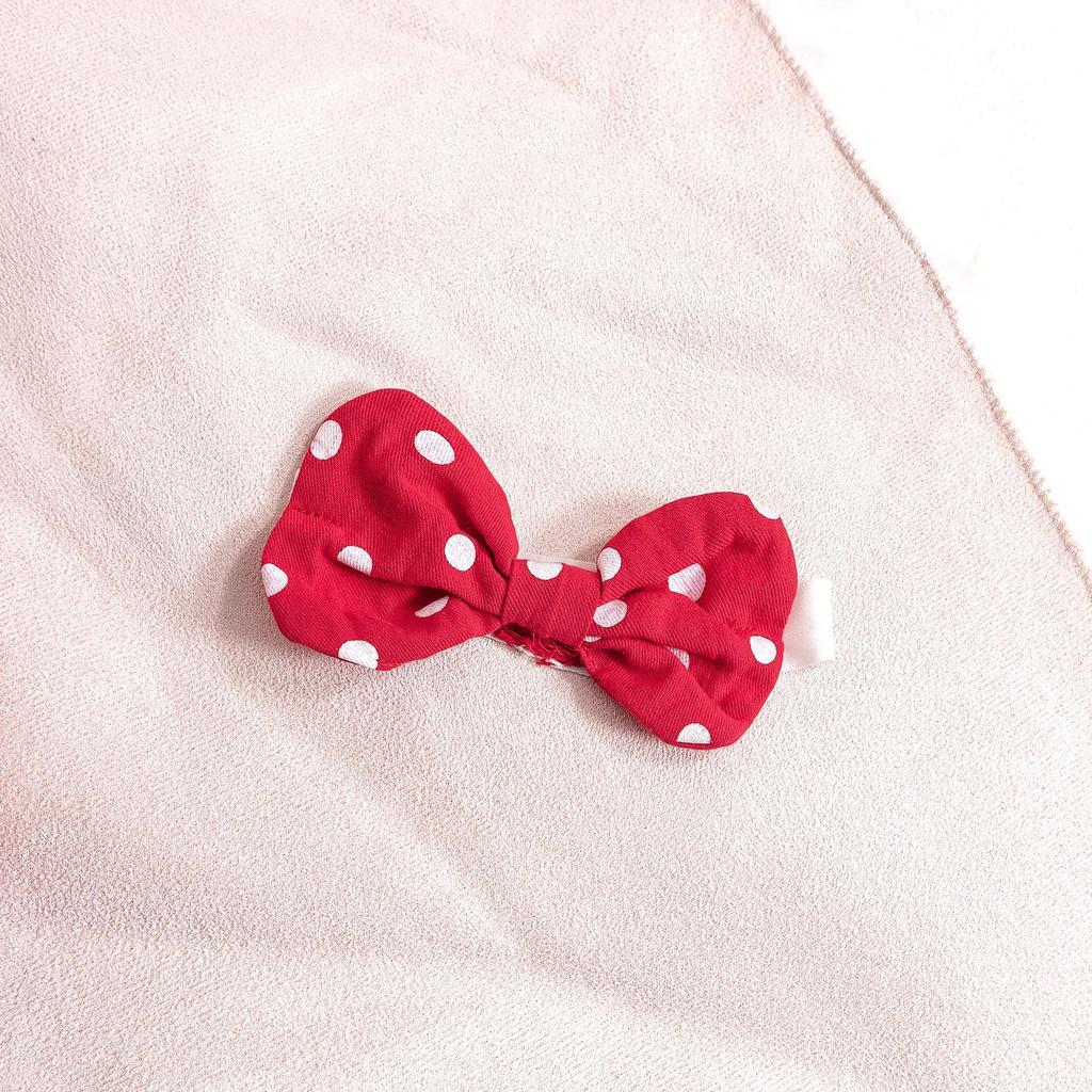 6M-3Y Children's Polka Dot Lapel Bubble Short-sleeved Jacket + Halter Bow Saree Girls Skirt Suit