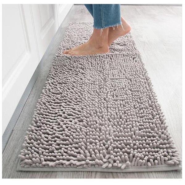 Luxury Soft Microfiber Shaggy Mats Bath Mat for Bathroom Anti Slip Bathroom Rug In The Toilet Absorbent Fur Bathroom Rug