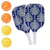 Набор для начинающих с лопатками из стекловолокна Pickleball включает в себя 2 ракетки, 2 мяча для игры в помещении, 2 мяча для улицы и 1 сумку для игры в мяч.