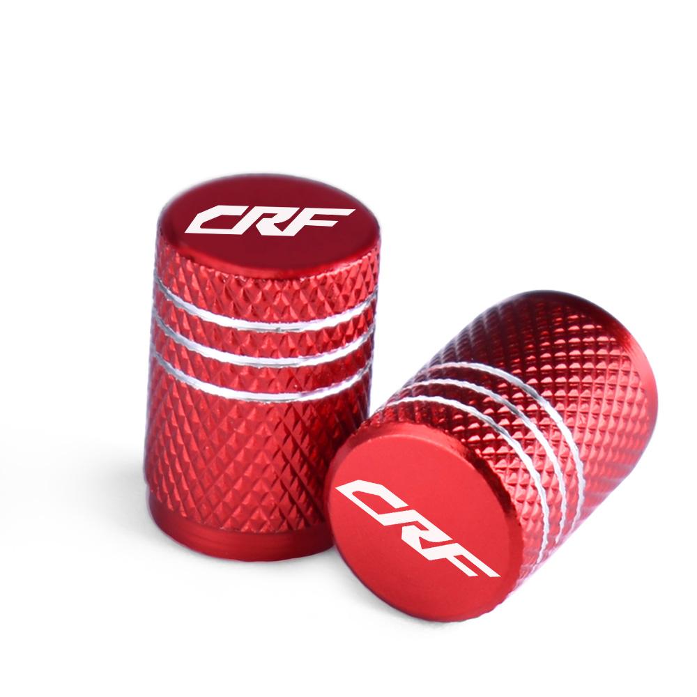 CRF Motorcycle Tire Valve Air Port Stem Cover Cap Plug CNC Aluminum Accessories For Honda CRF250R CRF450R CRF450X CRF 250 450 R akg256