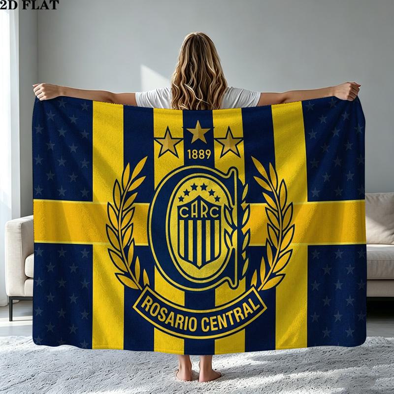 Carc 1889 Print Flannel Blanket High Quality Warm Comfortable Cover for All Seasons Perfect for Gifts Home Decor