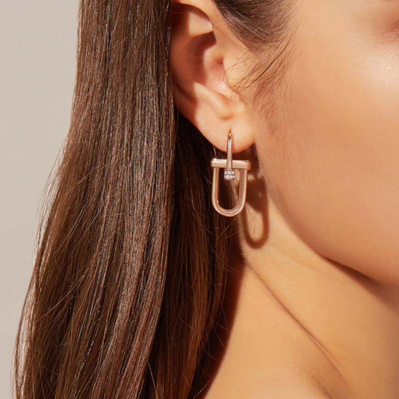 DIDIER DUBOT Dual DD Silver Earrings JDREP3S40ZC