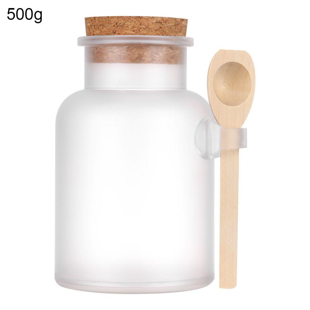 Многоразовый органайзер с пробковой пробкой, матовое уплотнение, банка для соли для ванны, контейнер для хранения