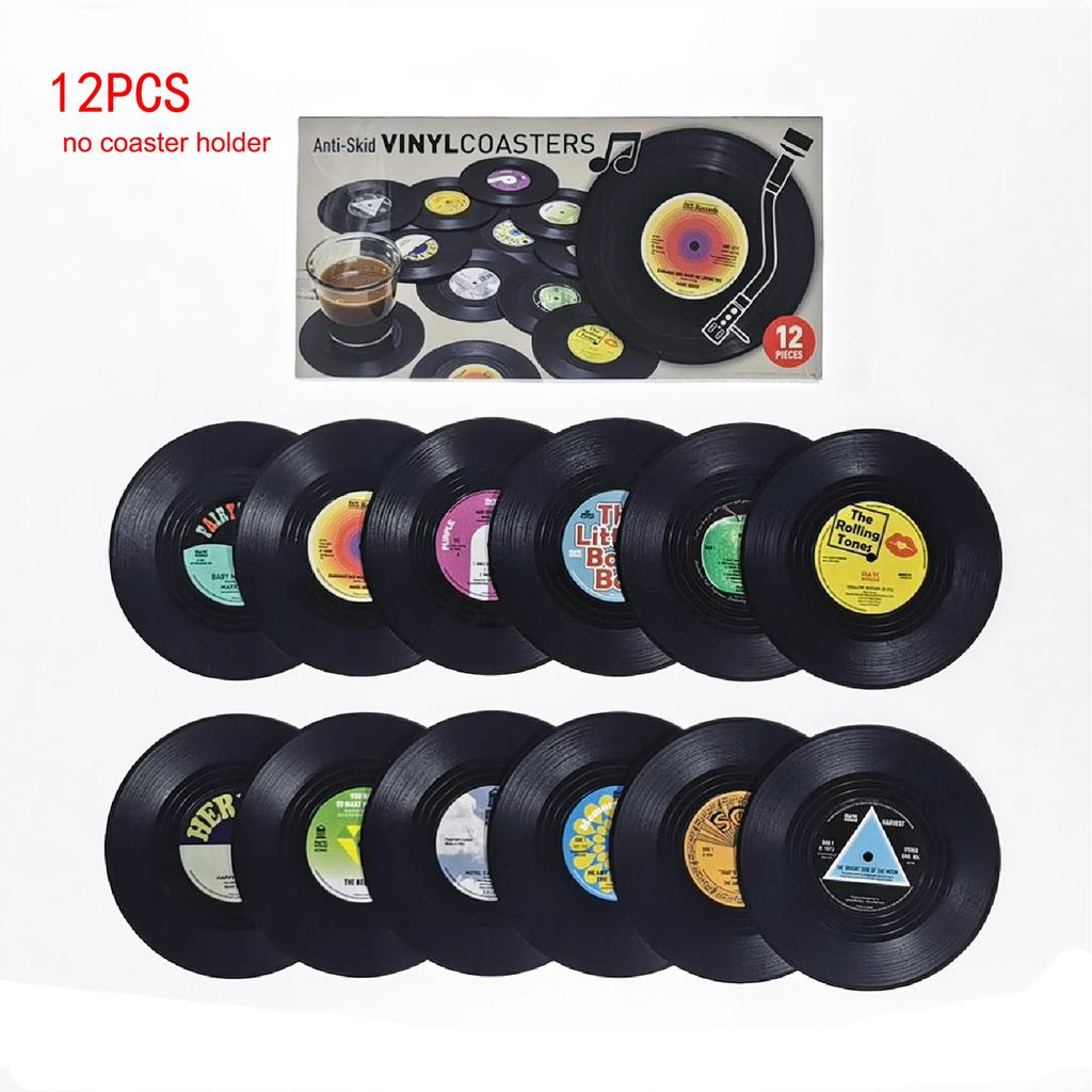 Подставки для виниловых пластинок, подставки для дисков с держателем плеера, креативная чашка Koffie Mok Onderzetters Hittebestendig, противоскользящая кухонная утварь