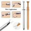 Professional 4-Claw Jewelry & Bead Pick-Up Tool - Durable Metal Prong Tweezers for Earring Making Crystal Grabbing Jewelry Making Supplies