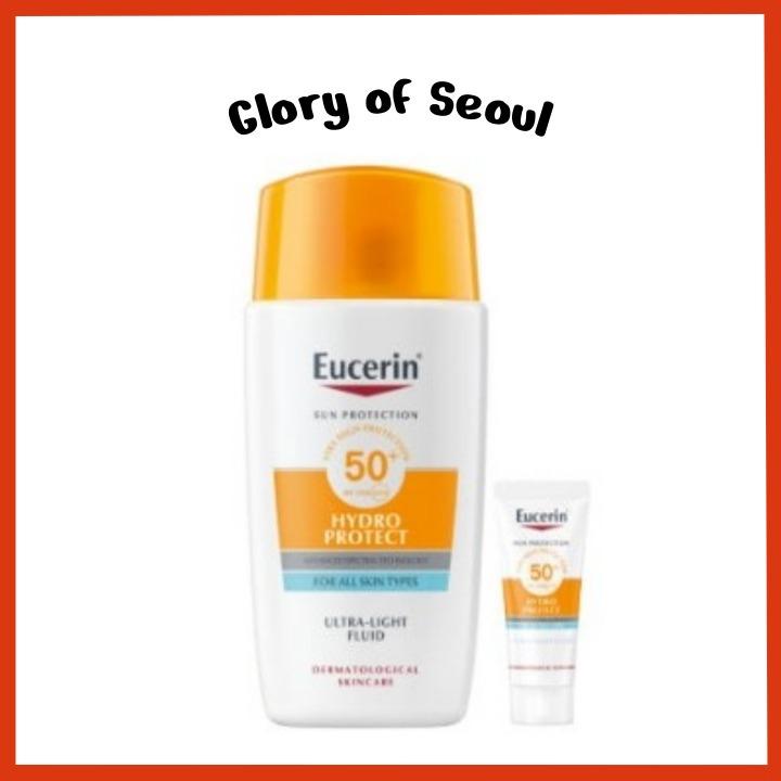 Eucerin Солнце Лицо Гидро Защита Ультра-Легкий Флюид SPF50+ (50 мл, 10 мл)