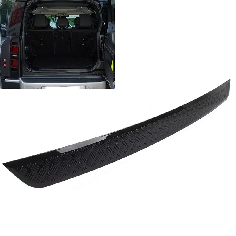 Car Rear Bumper Molding Trim Protector For Land Rover Defender 90 110 2024 2025 Matte Black/Bright Black