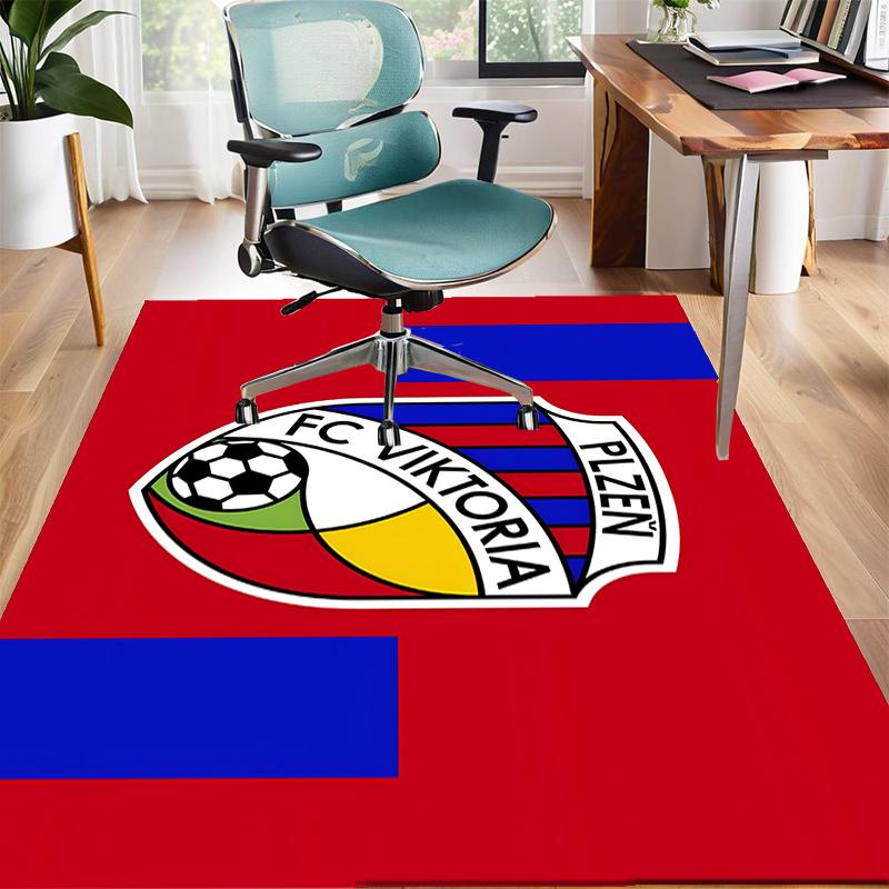 FC Viktoria Polyester Carpet, Soft Indoor Mat for Office Chair, Living Room, Computer Desk - Decorative Home Office Rug Design