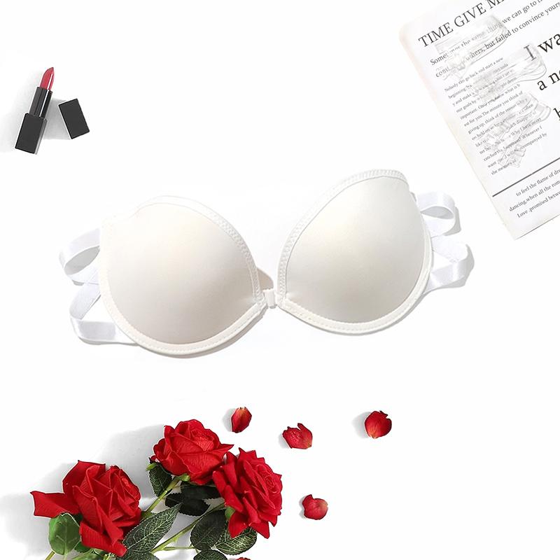 Женский однотонный бюстгальтер с чашечками деми со съемными бретелями, двойным крючком спереди и сзади для вечернего платья, нижнее белье с открытыми плечами и открытой спиной SML Xl