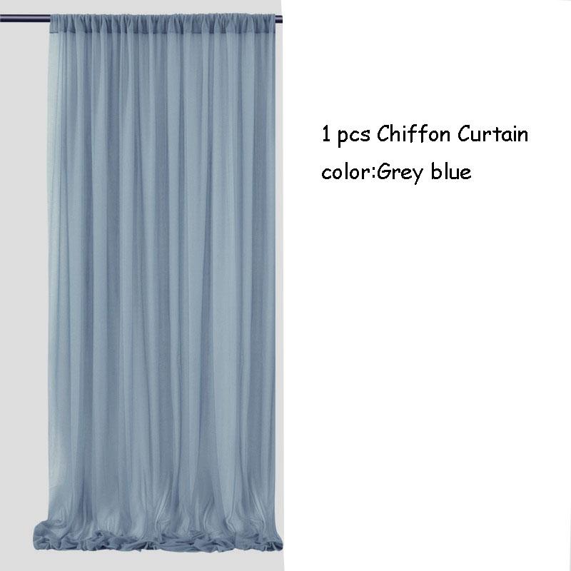 Chiffon Curtain Wedding Party Backdrop Baby Shower Drape Hotel Banquet Wrinkle Free Photo Background Wedding Curtain Decoration
