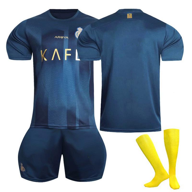 2324 Saudi League Riyadh Victory Away Blue No. 7 C Ronaldo jersey No. 10 Mane football jersey cross-border delivery