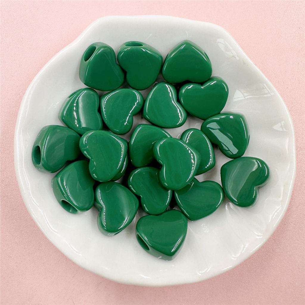 20 шт. 11,7*13,5 мм акриловые макароны цвета сердца свободные бусины DIY материалы для подвесок аксессуары для изготовления ювелирных изделий