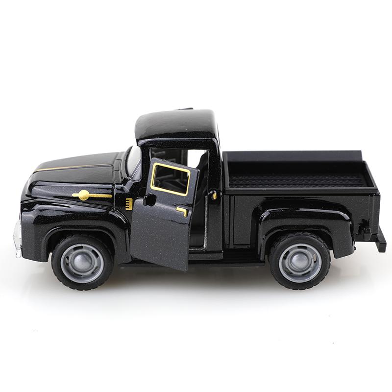 1:38 Classical Retro F100 Pickup, Alloy Model Car, Multiple Color, children metal car, boy's toy gift, car ornaments