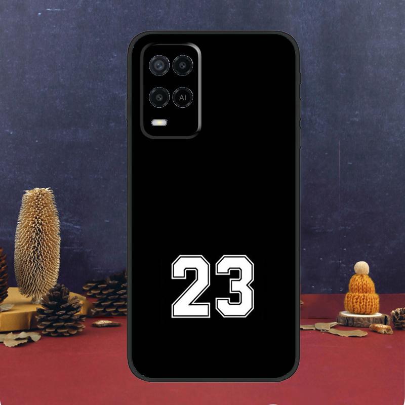 Basketball Number 23 Case For OPPO A54 A74 A94 A98 A78 A79 A16 A76 A96 A5 A9 A17 A77 A15 A52 A72 A53 A57S Cover