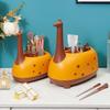 Giraffe Shape Pen Holder Kids Adults Multi-Functional Desk Organizer Large Capacity Storage Decorative Stationery Holder