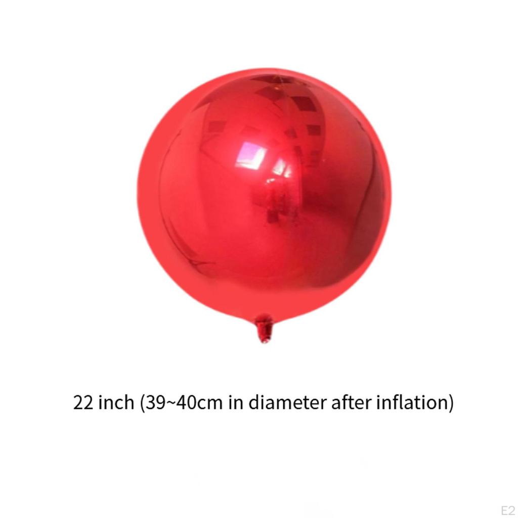 10 Count Foil Balloons 22 Inch Unique Round Props for Celebrations