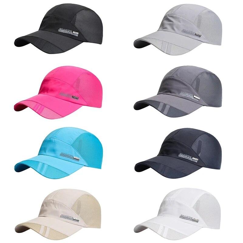 Baseball Cap Summer Quick Dry Mesh Sun Hat Tennis Golf Cap Hiking Running Sailboat Beach Hat