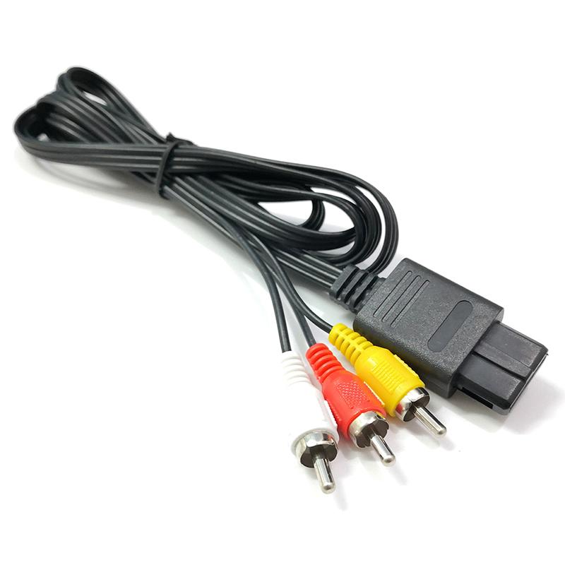1 шт. N64 Snes Gamecube 6 футов RCA AV ТВ аудио видео стерео кабель шнур