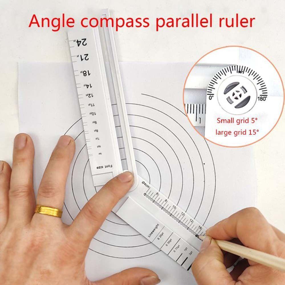 Drawing Folding Ruler Geometry Template Ruler Geometric Drawing Ruler Angle Measure Drafting Tool