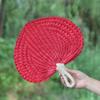 Natural Rattan Fan Lightweight Straw Fan Artistic Palm-Leaf Woven Fan Summer