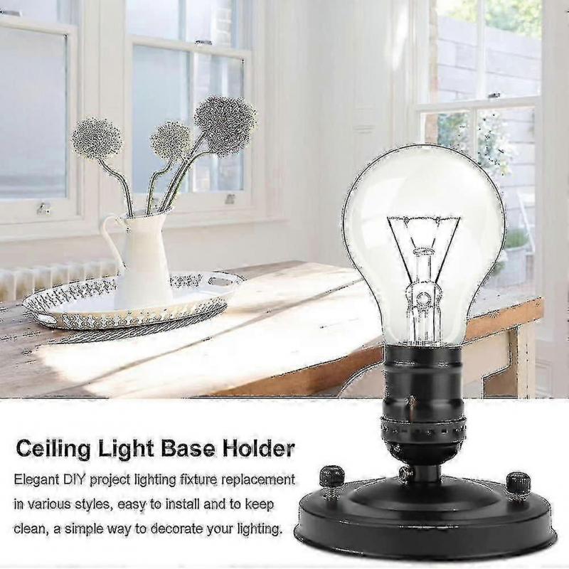 E26/e27 Screw Ceiling/wall Light Base Holder, Vintage Industrial Ceiling Lamp Base