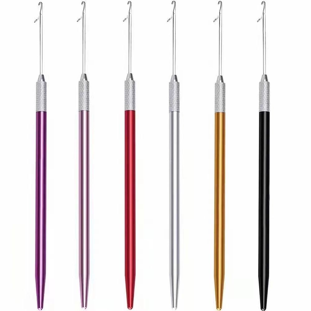 Инструмент для ремонта, сделай сам, крючки для плетения париков, игла для плетения волос, крючок для дредов, металлические крючки