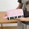 With Handle Polka Dot Pencil Pouch Large Capacity Pen Bag Kawaii Piano Pencil Case  School Bag