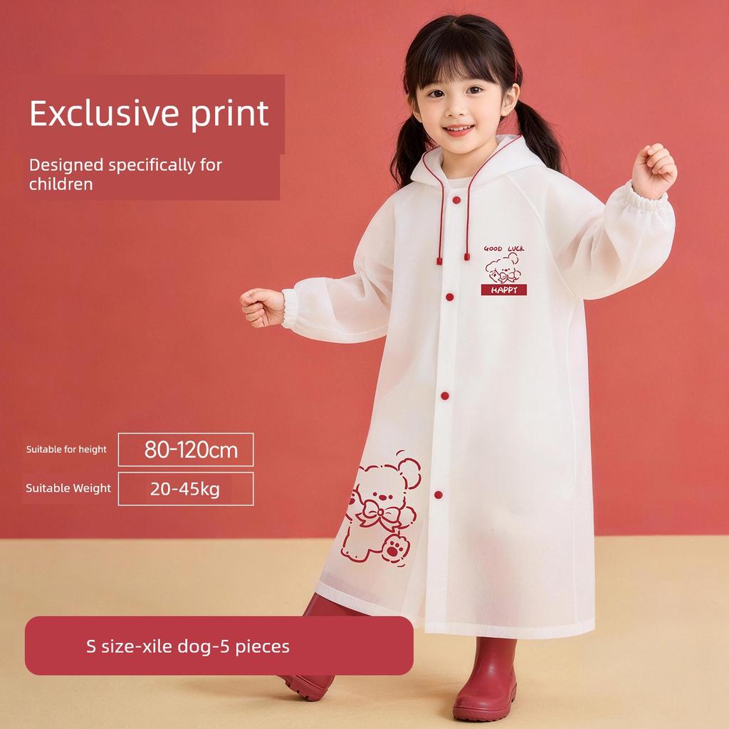 Children's Disposable Cartoon Raincoat, Thickened and Extended Version, Special for Primary School Students, Storm-Proof, 2026 New Model