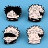 Брошь-значок на лацкан Jujutsu Kaisen Итадори Черно-белая