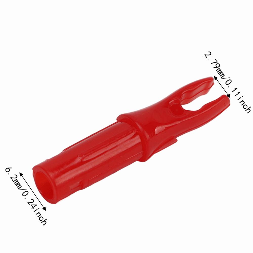 100pcs Inside Insert Type Plastic Insert Nock Plastic Shaft Tail Replacement Nock Spare Fittings