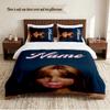 Pinkpantheress Personalized Custom Name 3‑Piece Bedding Set Soft Duvet Cover Set For Bedroom Home Decor