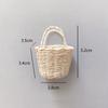 New Mini Miniature Dollhouse Basket Fashion Handmade Hand Woven Basket DIY Paper Vine Basket For BJD Dolls/for Ob11 Dolls