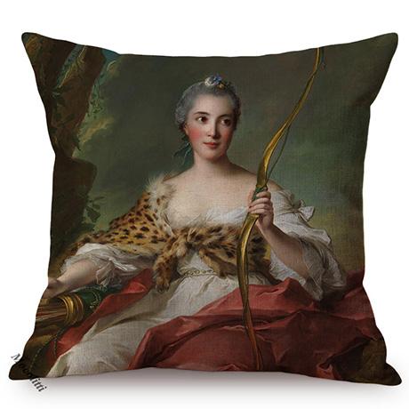 Famous Netherlands Painter Frans Hals Realism Painting Sofa Decorative Cushion Cover Elegant Lady Vintage Portrait Pillow Case