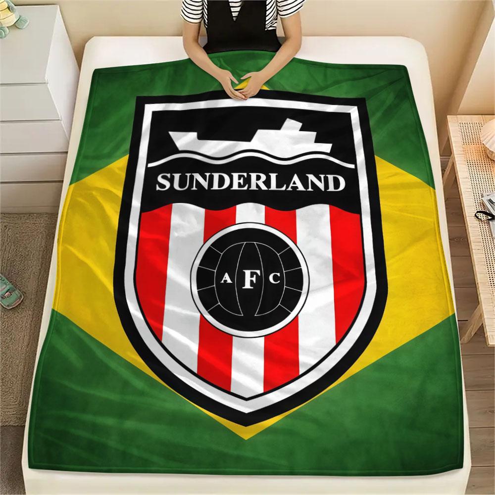 1PC Sunderland A.F Patterned Flannel Blanket Suitable For All Seasons for Home Decor Warmth and Comfort Gifts Holiday Present