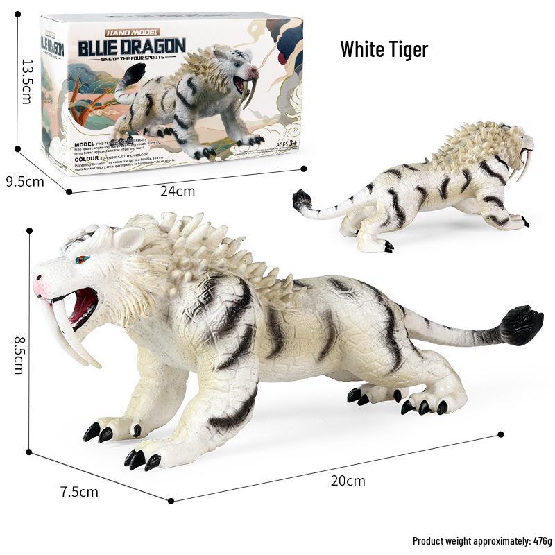 Dinosaur & Dragon Plastic Toy Set: Mythical Animal Figures for Kids