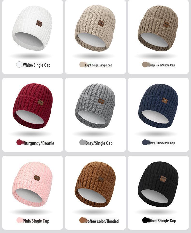 FEWK Зимний очень длинный шарф и шапка - Унисекс Флисовая подкладка Защита от холода Теплая вязка