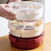 Разделенный поднос с крышкой, круглый контейнер для закусок, конфет, закусок, орехов, сахара, арахиса, блюдо для дома, гостиной, ресторана