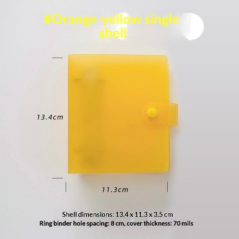 Новый двудырочный переплет для свободных листов, блокнот для заметок DIY с горизонтальной линией, тетрадь для словаря, макаронный цвет, папка-органайзер для заметок, школьный, офисный