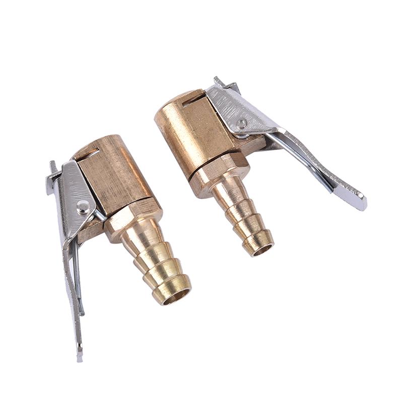 Латунный разъем клапана для накачивания шин автомобиля, воздушный патрон, зажим для шин, автомобильный адаптер с замком