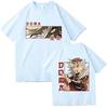 2025 Anime Demon Slayer Douma TShirts Unisex Women Summer High Quality Cotton T Shirt Casual ONeck Short Sleeve Shirts
