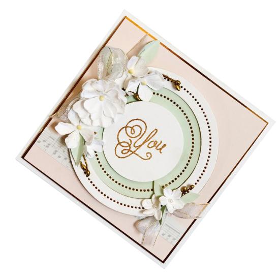 Круглый круг для резки металла умирает DIY записки бумажные карты ремесло трафарет плесень