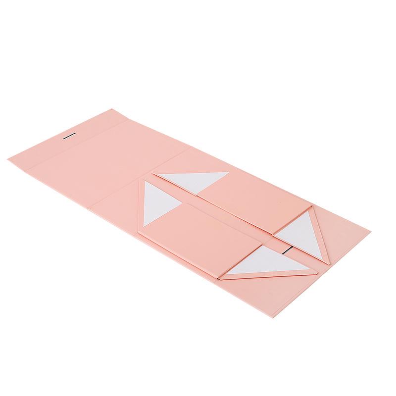 White Large Flip Lid Gift Box with Ribbon - Universal Folding Empty Box